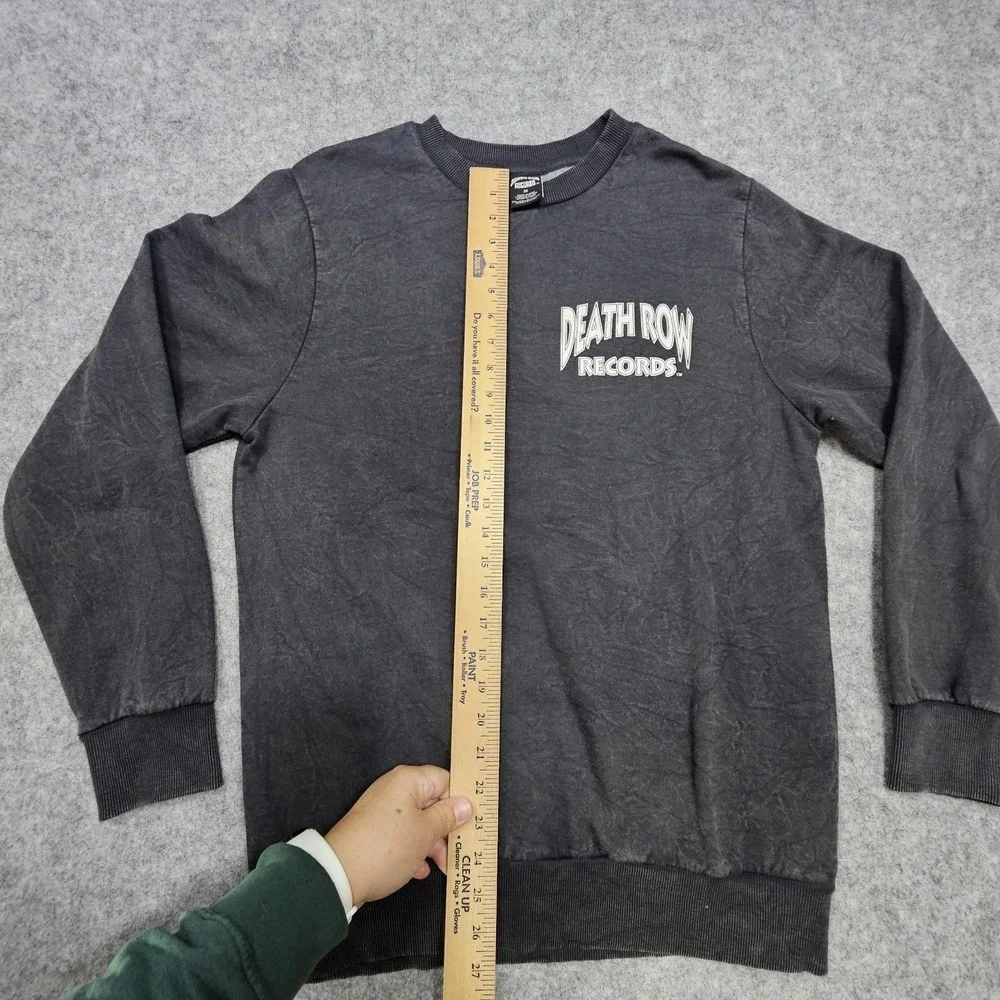 Death Row Records Doberman Dog Black Cotton Blend Men's Sweater Medium‎